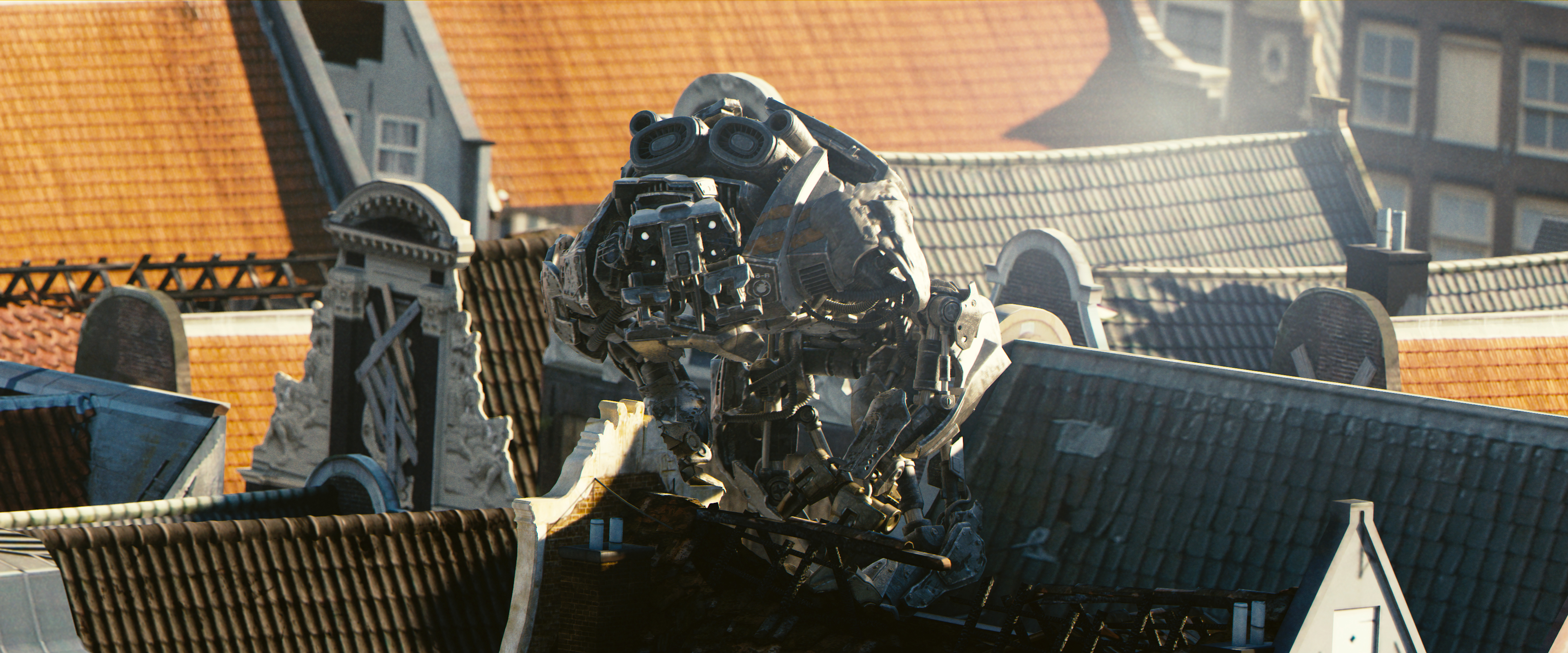 Tears of Steel cinematic VFX shot showing high-quality digital compositing and professional visual effects production demonstrating the quality bar for outsourced digital art