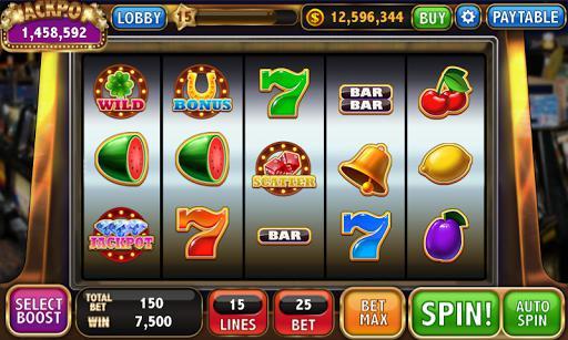Casino slot game UI showing 5-reel grid with Wild, Bonus, and Scatter symbols demonstrating visual hierarchy in slot game design