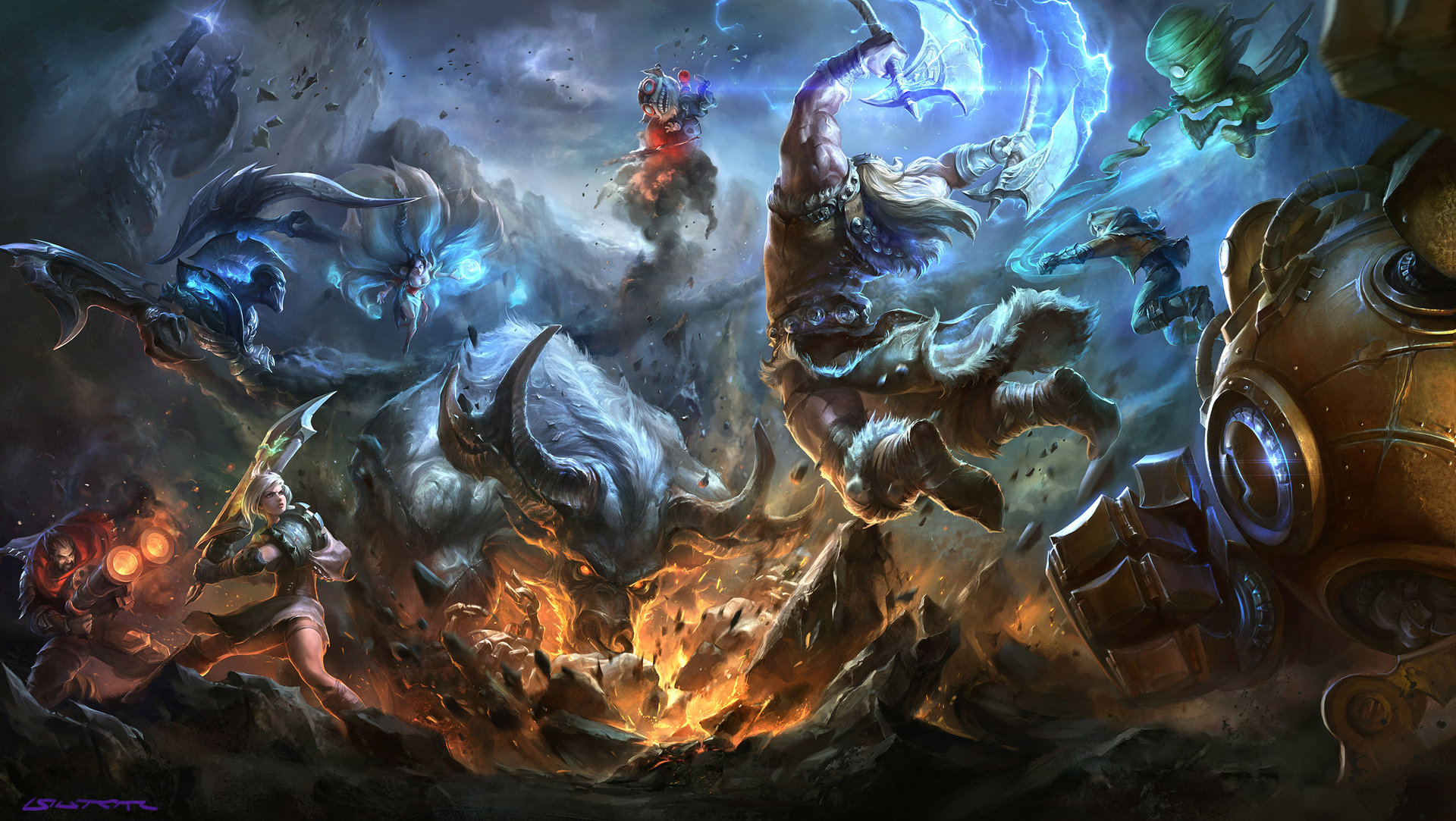 League of Legends champion concept art - detailed character design showing the visual development quality achievable at the final stage of a well-structured concept art pipeline