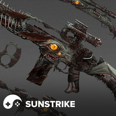 High-quality 3D creature and monster art production - example of professional outsourced game asset at AAA level