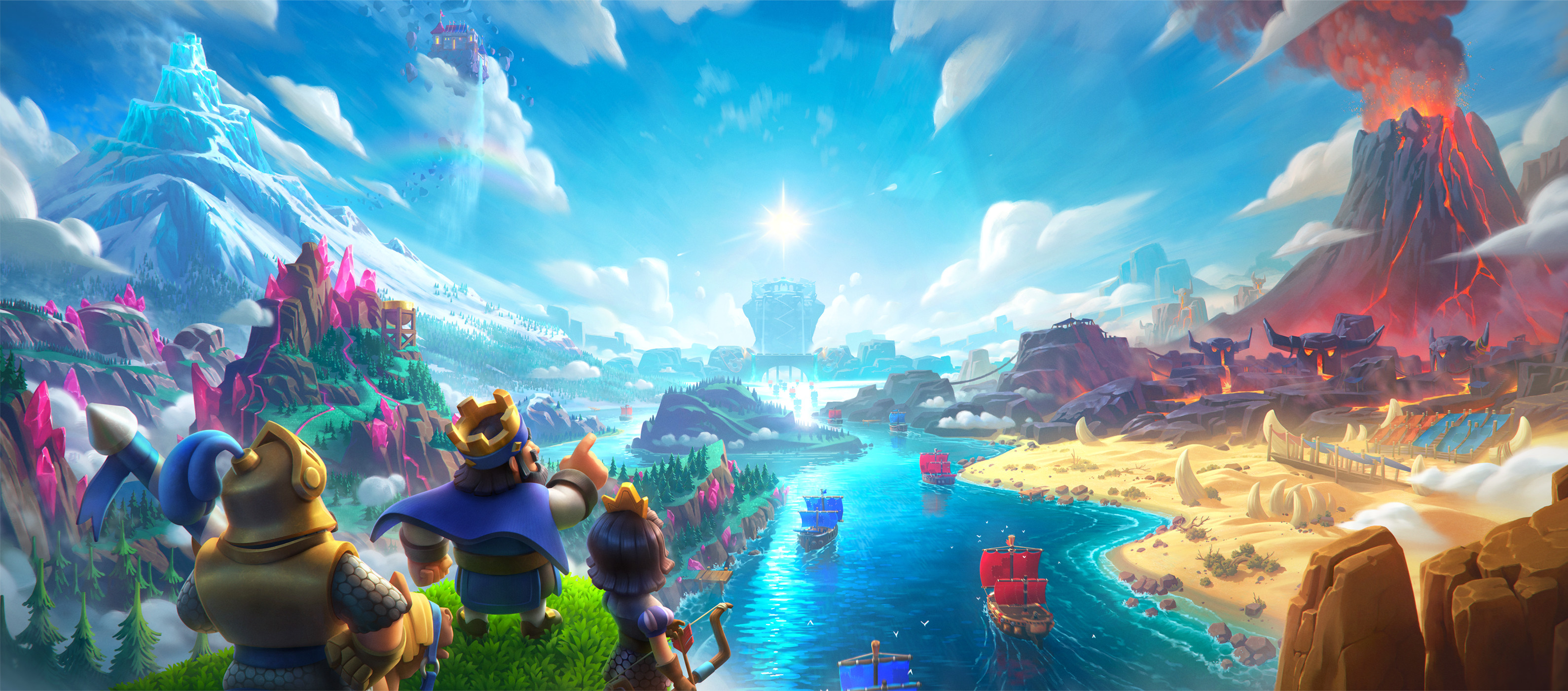 Clash Royale cinematic art - high-quality stylized character illustration showing the cinematic production values achievable from professional game art design services
