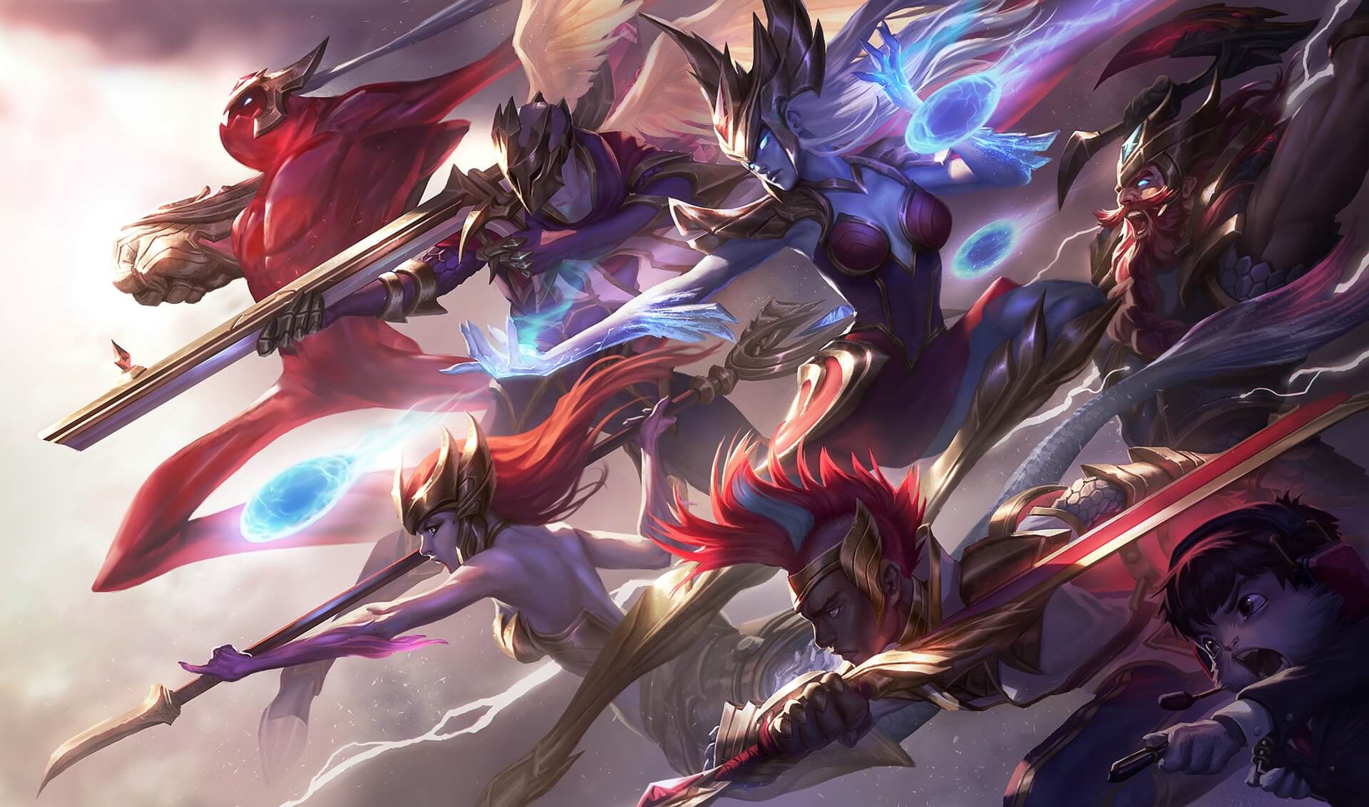 League of Legends champion splash art - high-quality 2D game illustration demonstrating the specialized creative capability that experienced game art studios bring to production