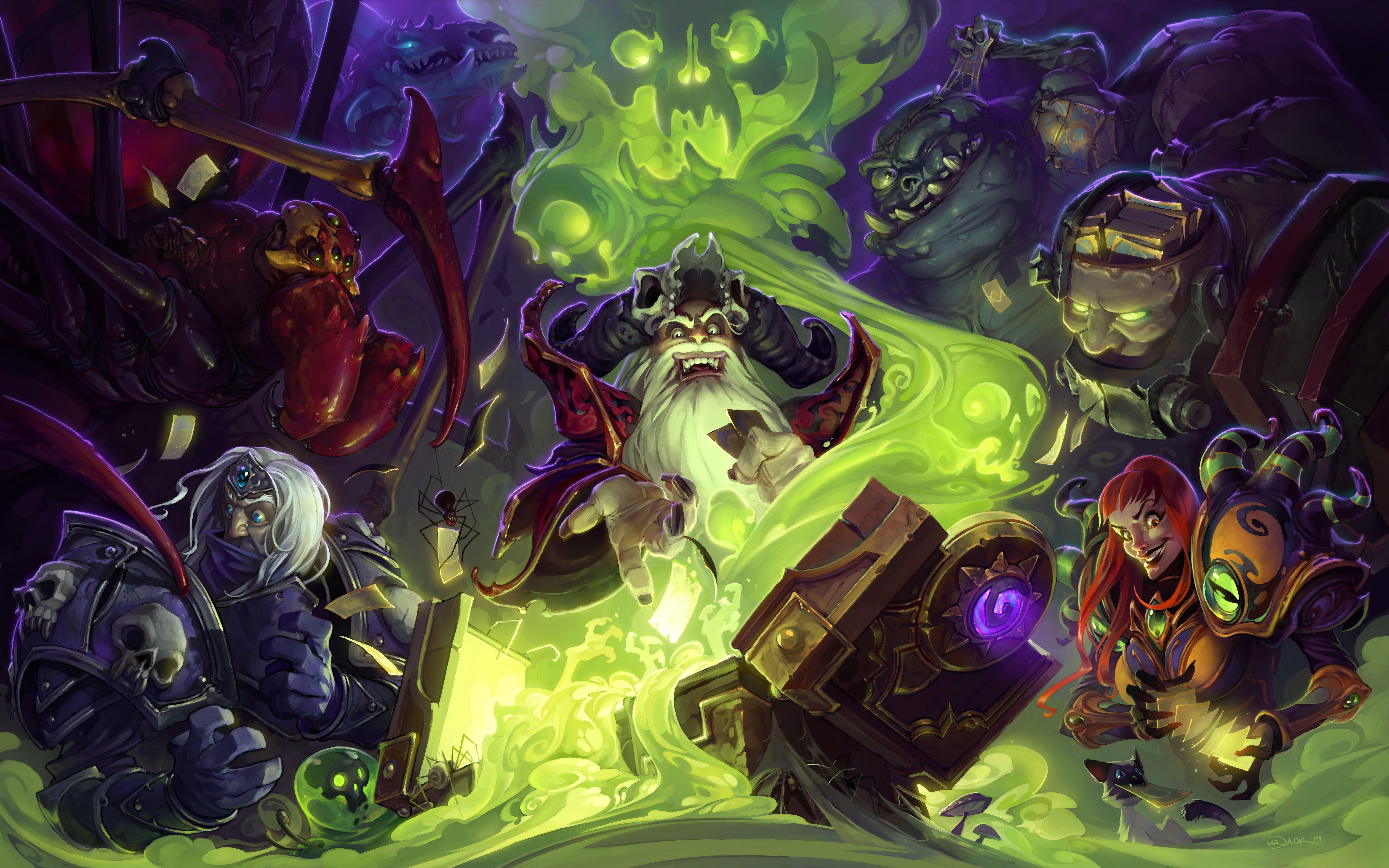 Hearthstone promotional art - bold character design and vibrant visual impact of the kind that drives strong performance in game advertising creative