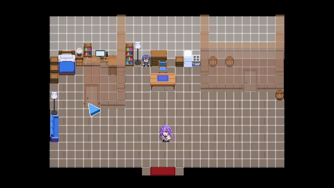 Pixel art game screenshot showing detailed sprite work and environment design